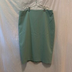 White House Black Market Teal Skirt Sz 12